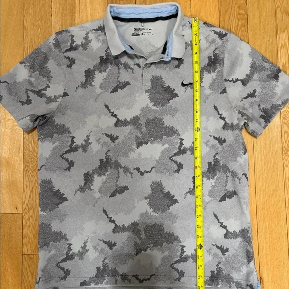Nike Dri-FIT Victory Men’s Camo Golf Polo - Photon Dust Grey/White (Size XL) - Picture 5 of 6
